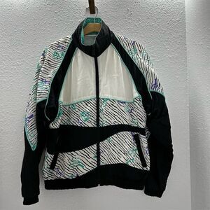 Vintage Reebok Men's Windbreaker Jacket Multicolor Size M